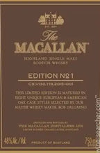 이미지를 갤러리 뷰어에 로드 , Macallan Edition No 1
